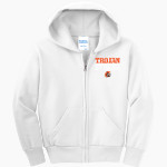 THORNAPPLE KELLOGG HIGH SCHOOL TROJANS Port & Company Youth Full Zip Hoody Front Thumbnail