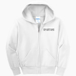 Calvary Christian Spartans <span class="pdp-name-mascot">Calvary Christian Spartans</span> Port & Company Youth Full Zip Hoody Front Thumbnail