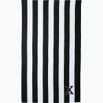 Xavier Falcons Port Authority Cabana Stripe Beach Towel Front Thumbnail