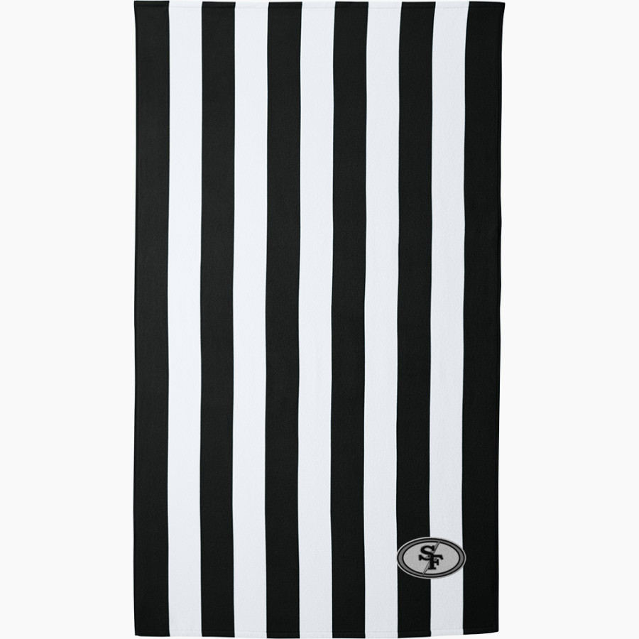 Salt Fork Storm <span class="pdp-name-mascot">Salt Fork Storm</span> Port Authority Cabana Stripe Beach Towel