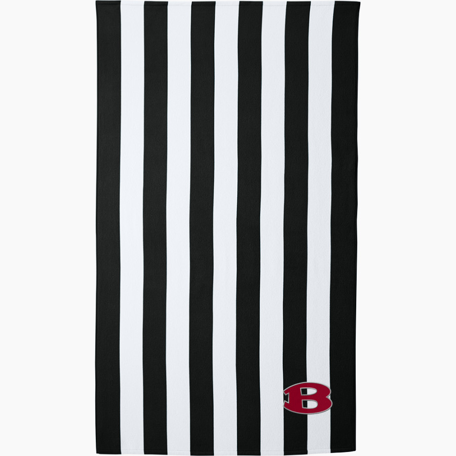 BELTON HIGH SCHOOL TIGERS <span class="pdp-name-mascot">BELTON TIGERS</span> Port Authority Cabana Stripe Beach Towel