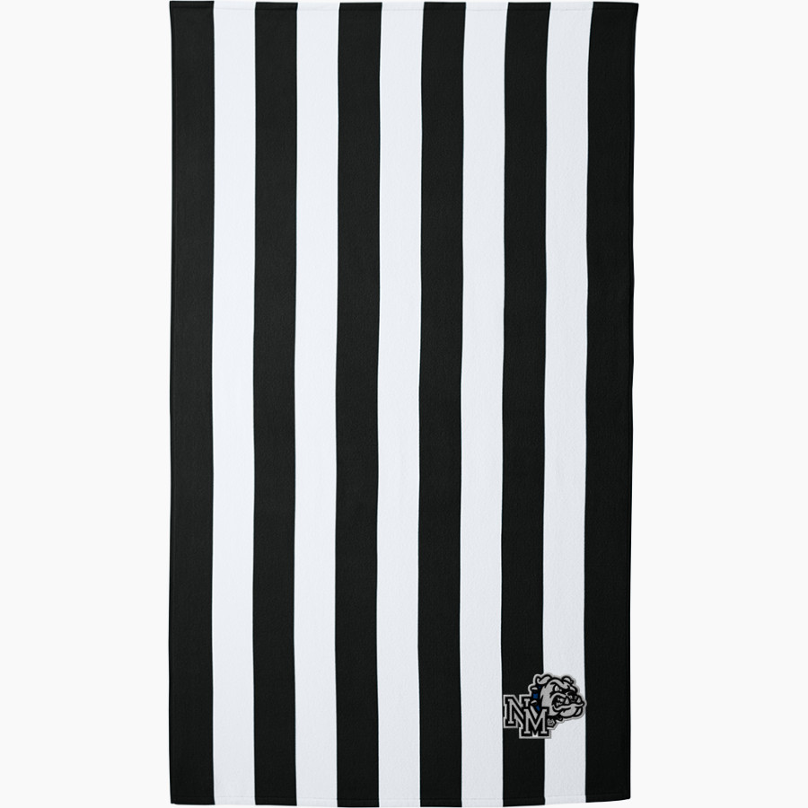 NORTH MASON HIGH SCHOOL BULLDOGS <span class="pdp-name-mascot">NORTH MASON BULLDOGS</span> Port Authority Cabana Stripe Beach Towel
