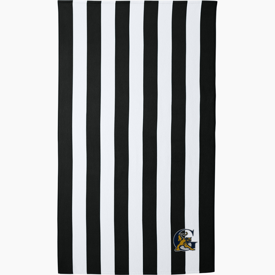 Goldsboro Cougars <span class="pdp-name-mascot">Goldsboro Cougars</span> Port Authority Cabana Stripe Beach Towel
