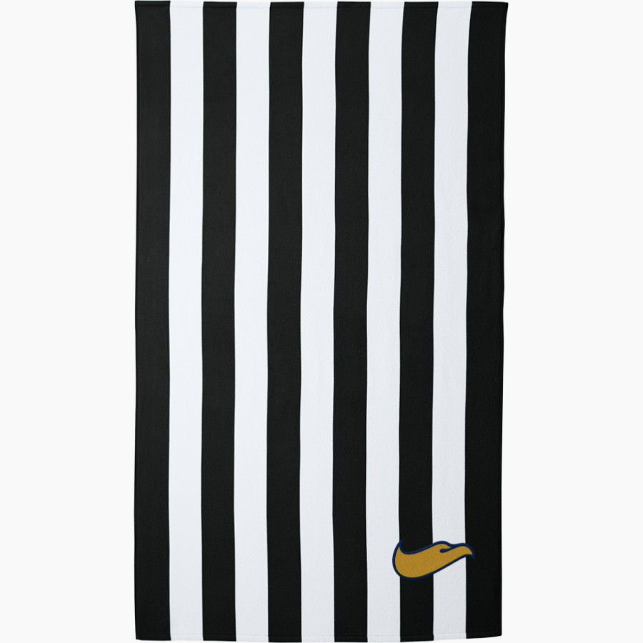 Trinity Christian Eagles Port Authority Cabana Stripe Beach Towel