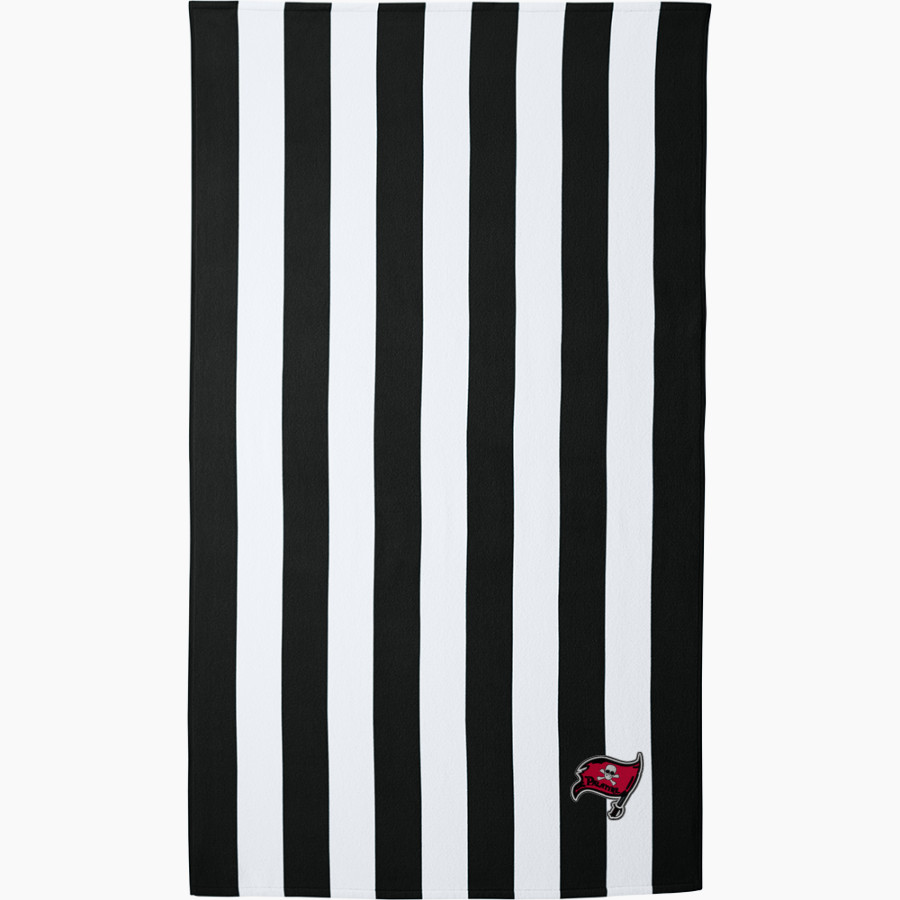 PALATINE HIGH SCHOOL PIRATES <span class="pdp-name-mascot">PALATINE PIRATES</span> Port Authority Cabana Stripe Beach Towel