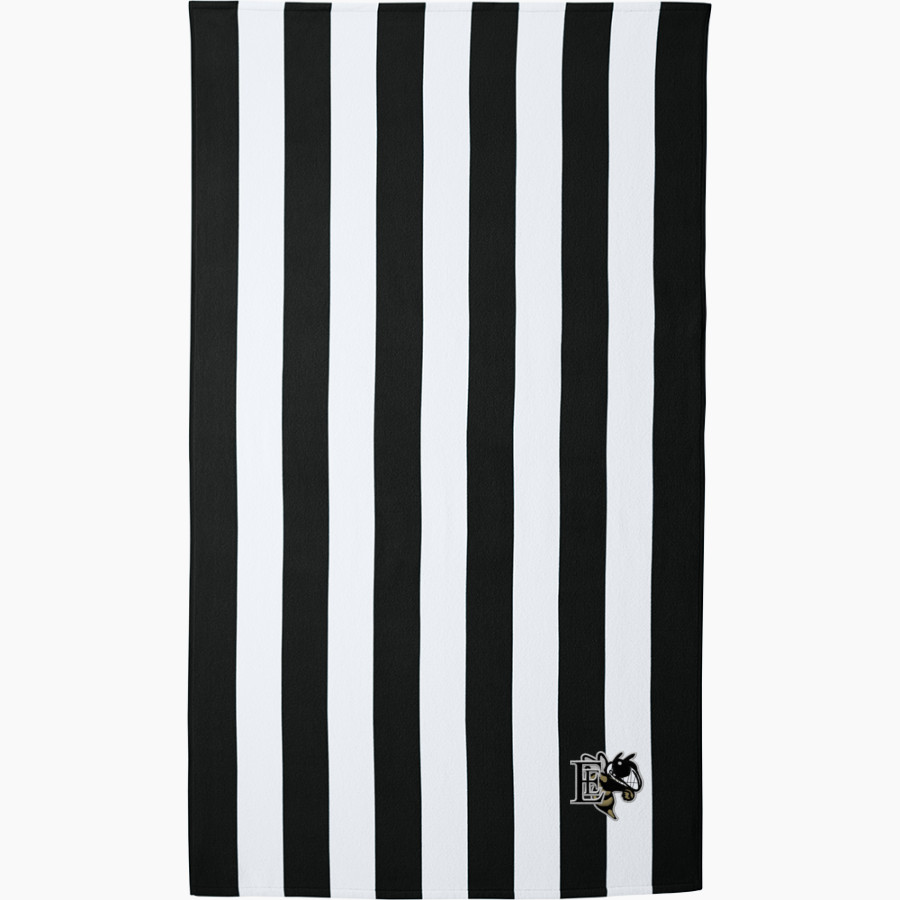 EDCOUCH-ELSA HIGH SCHOOL YELLOWJACKETS Port Authority Cabana Stripe Beach Towel