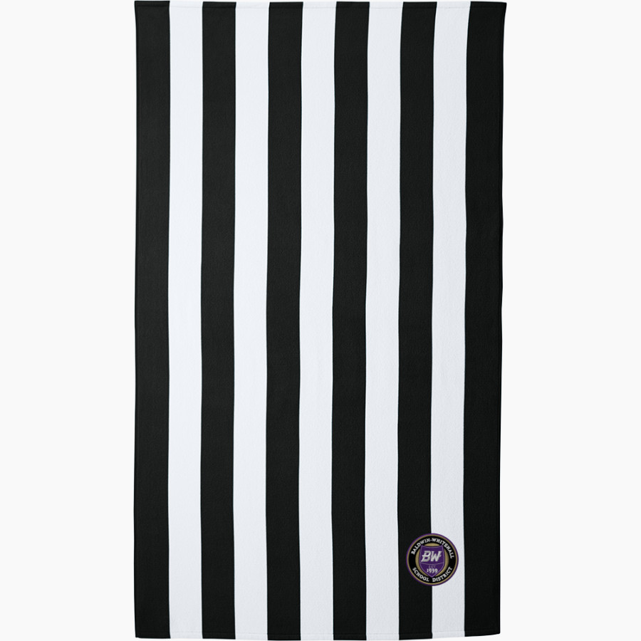 Baldwin High School Fighting Highlanders <span class="pdp-name-mascot">Baldwin Fighting Highlanders</span> Port Authority Cabana Stripe Beach Towel