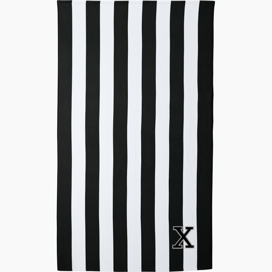 Xavier Falcons Port Authority Cabana Stripe Beach Towel