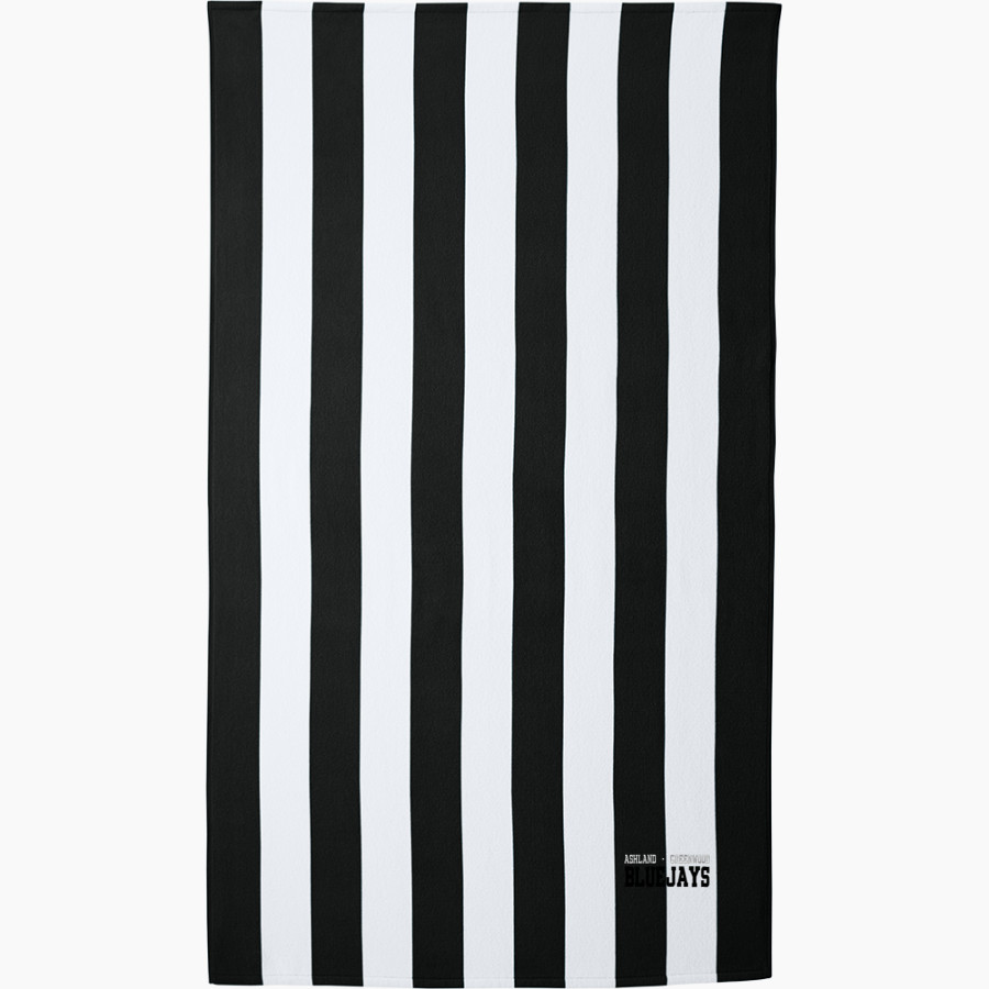 ASHLAND-GREENWOOD HIGH SCHOOL BLUEJAYS <span class="pdp-name-mascot">ASHLAND - GREENWOOD BLUEJAYS</span> Port Authority Cabana Stripe Beach Towel