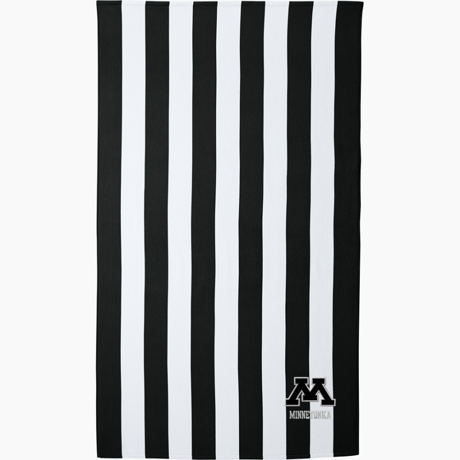 Minnetonka Skippers <span class="pdp-name-mascot">Minnetonka Skippers</span> Port Authority Cabana Stripe Beach Towel