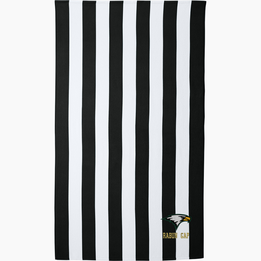Rabun Gap Eagles <span class="pdp-name-mascot">Rabun Gap Eagles</span> Port Authority Cabana Stripe Beach Towel