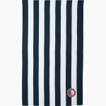 Red Hook Faculty Association RHFA <span class="pdp-name-mascot">Red Hook Faculty Association</span> Port Authority Cabana Stripe Beach Towel Front Thumbnail