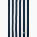 Eastside Prep Eagles Port Authority Cabana Stripe Beach Towel Front Thumbnail