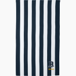Burrillville Broncos <span class="pdp-name-mascot">Burrillville Broncos</span> Port Authority Cabana Stripe Beach Towel Front Thumbnail