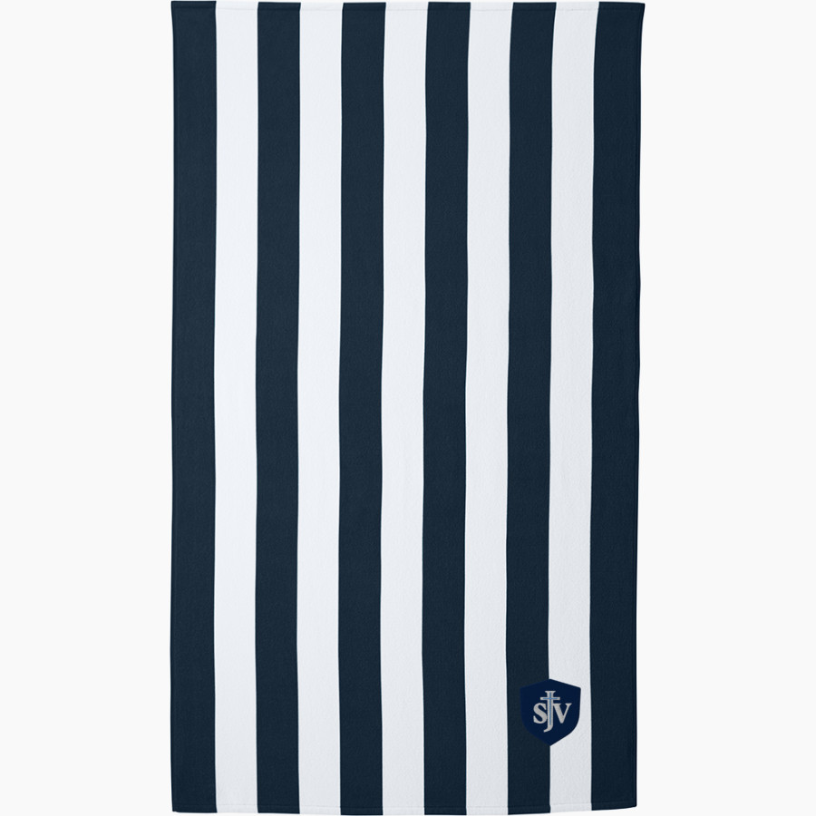 Saint John Vianney Saint John Vianney <span class="pdp-name-mascot">Saint John Vianney College Seminary</span> Port Authority Cabana Stripe Beach Towel