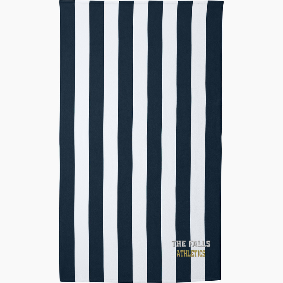 Toccoa Falls EAGLES <span class="pdp-name-mascot">TOCCOA FALLS COLLEGE EAGLES</span> Port Authority Cabana Stripe Beach Towel