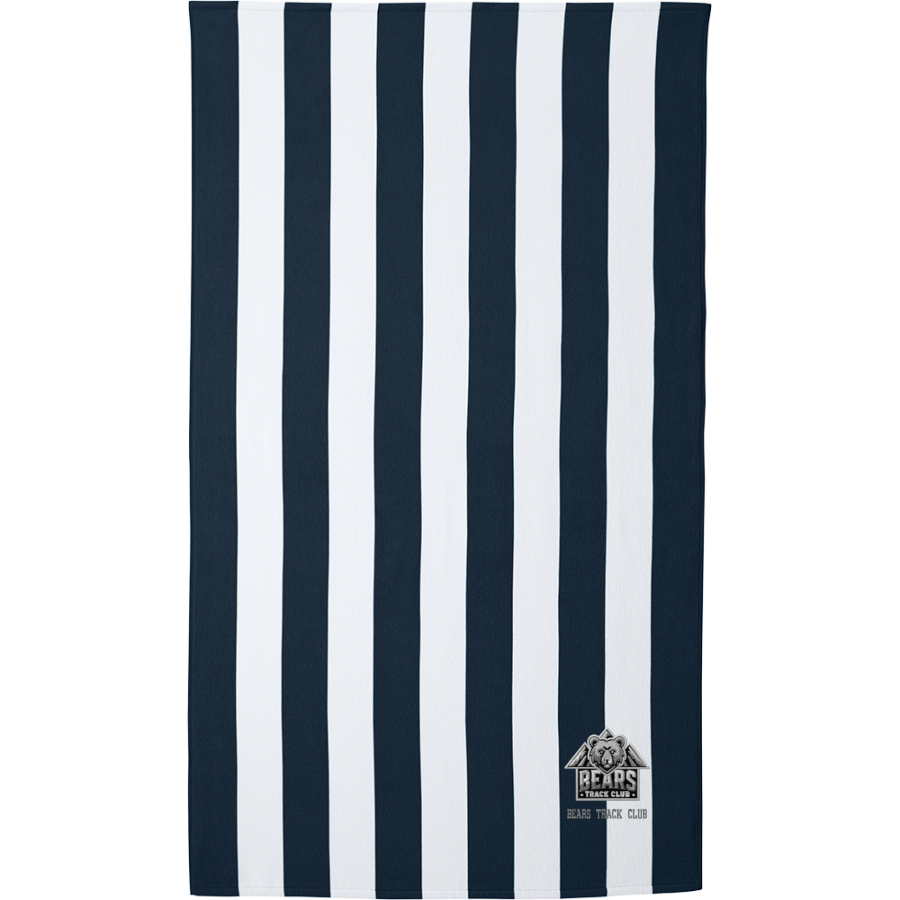 Bears Track Club Bears <span class="pdp-name-mascot">Bears Track Club</span> Port Authority Cabana Stripe Beach Towel