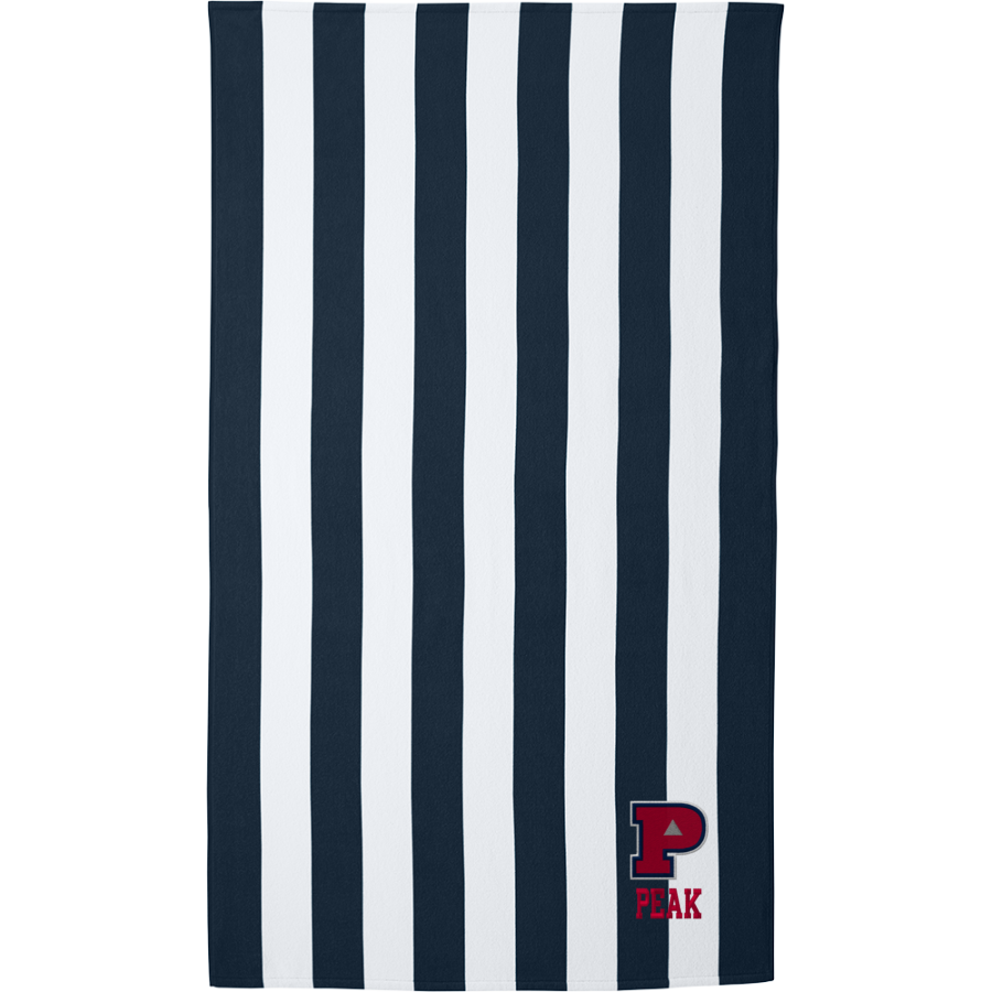 UPLIFT PEAK PREPARATORY GRYPHONS <span class="pdp-name-mascot">PEAK GRYPHONS</span> Port Authority Cabana Stripe Beach Towel