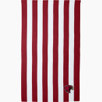 ATHENS HIGH SCHOOL RED HAWKS Port Authority Cabana Stripe Beach Towel Front Thumbnail