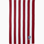 CROW HIGH SCHOOL Cougars Online Store <span class="pdp-name-mascot">CROW COUGARS</span> Port Authority Cabana Stripe Beach Towel Front Thumbnail