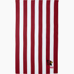 Southport Cardinals <span class="pdp-name-mascot">Southport Cardinals</span> Port Authority Cabana Stripe Beach Towel Front Thumbnail