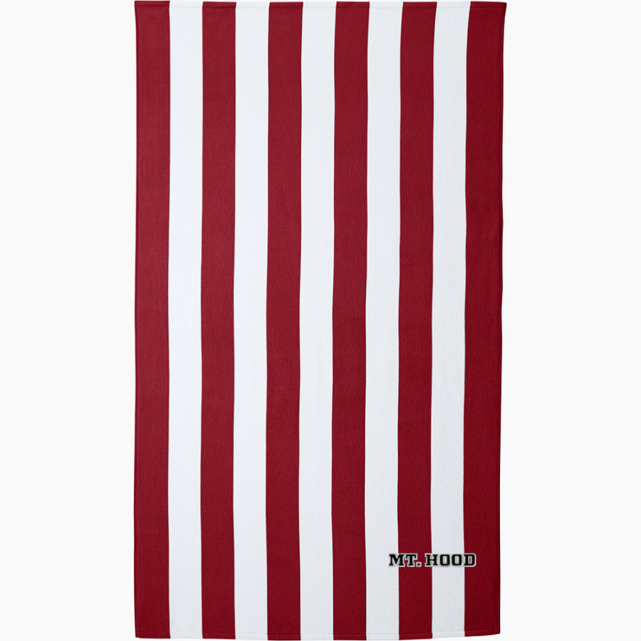 Mt. Hood Community College Mt. Hood Community C <span class="pdp-name-mascot">Mt. Hood Community College</span> Port Authority Cabana Stripe Beach Towel