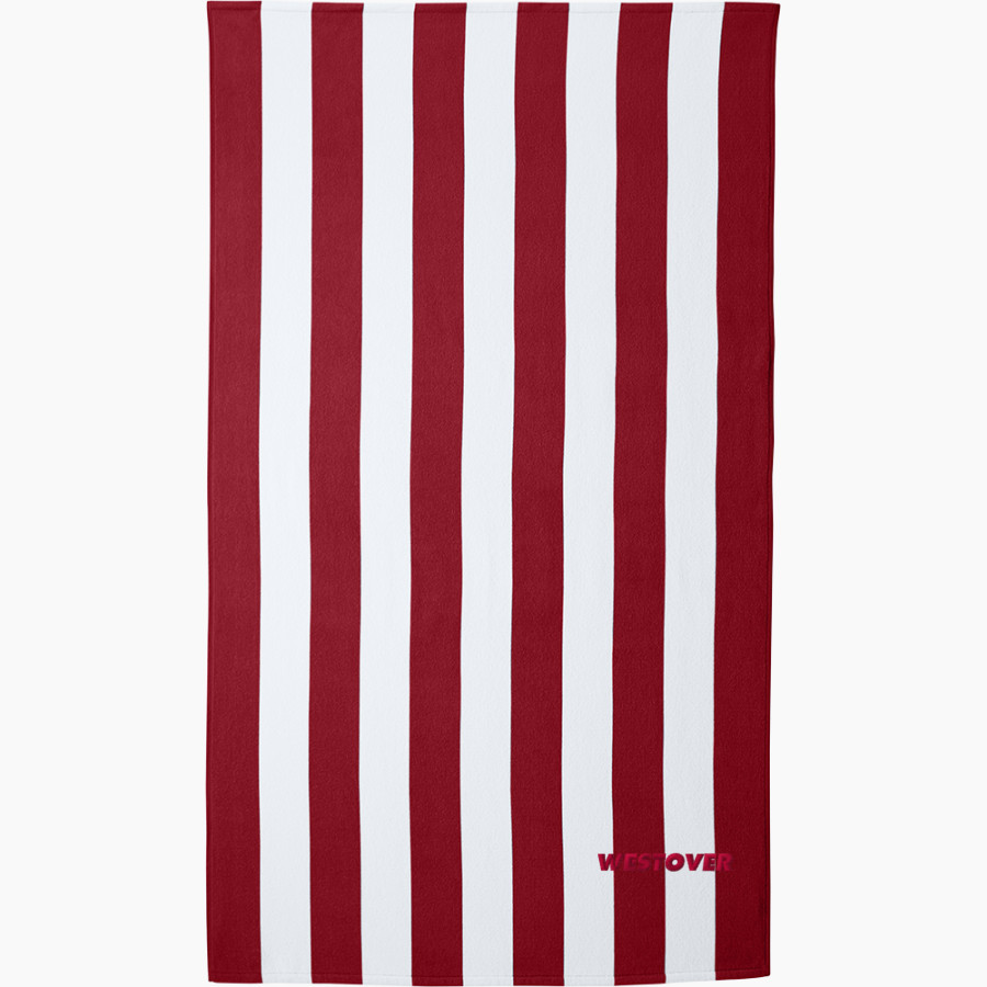 WESTOVER Magnet SCHOOL <span class="pdp-name-mascot">WESTOVER SCHOOL</span> Port Authority Cabana Stripe Beach Towel