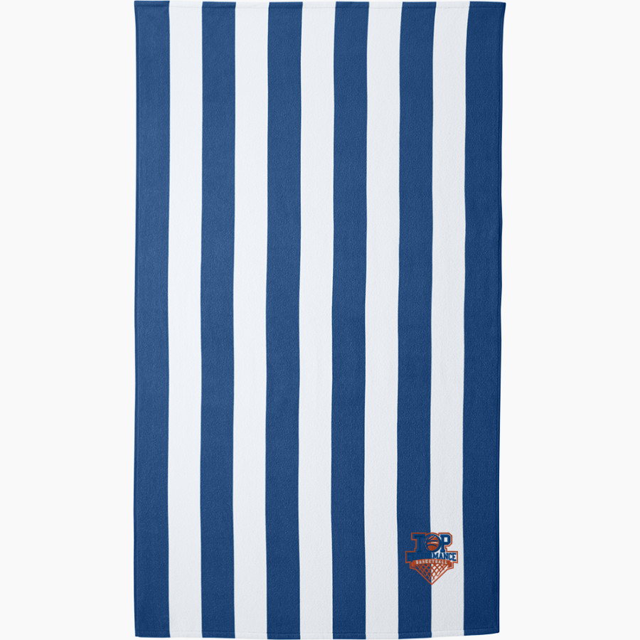 Top Performance Basketball Top Performance Bask <span class="pdp-name-mascot">Top Performance Basketball</span> Port Authority Cabana Stripe Beach Towel