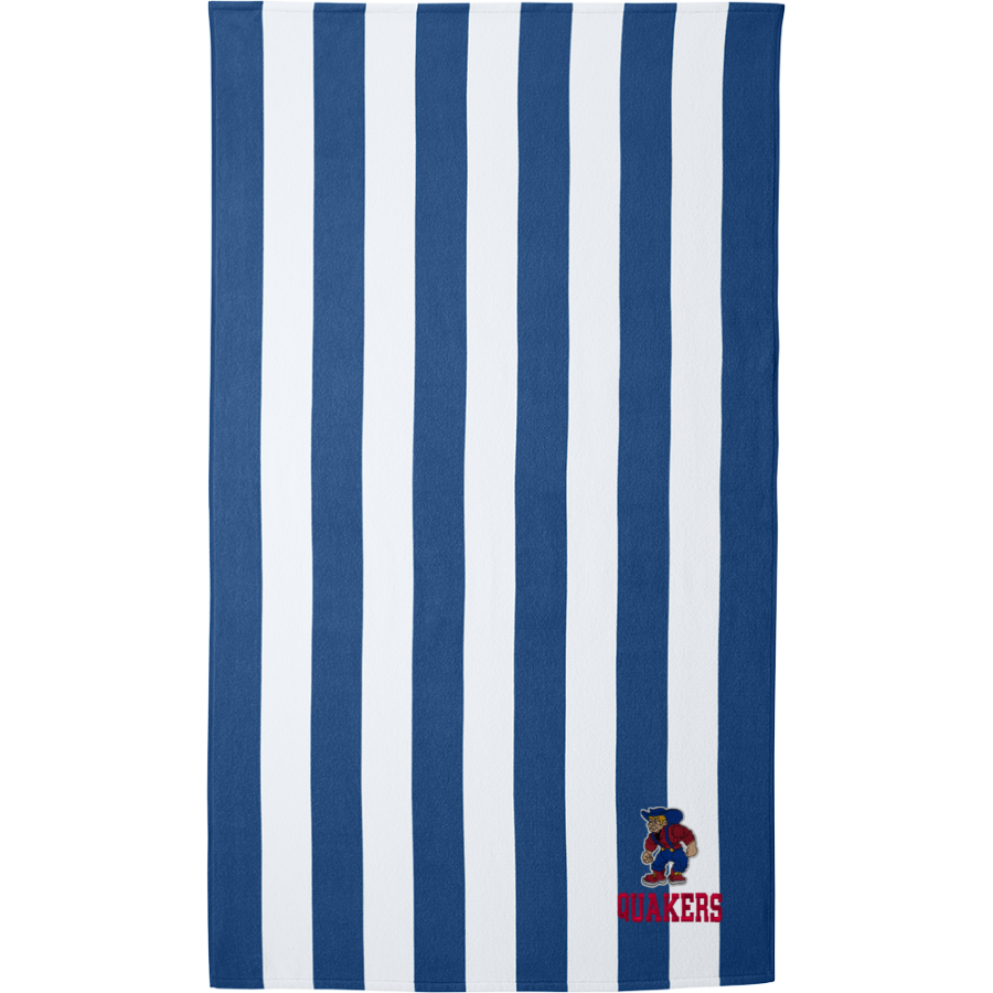 Plainfield Quakers <span class="pdp-name-mascot">Plainfield Quakers</span> Port Authority Cabana Stripe Beach Towel