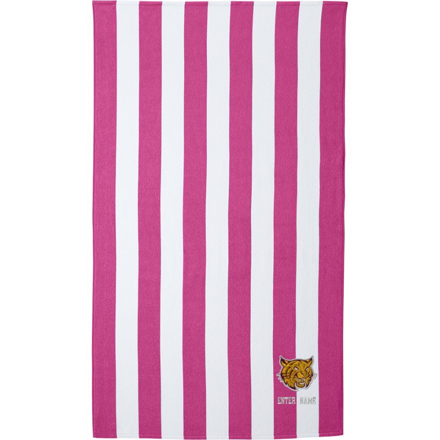 Weymouth Wildcats <span class="pdp-name-mascot">Weymouth Wildcats</span> Port Authority Cabana Stripe Beach Towel