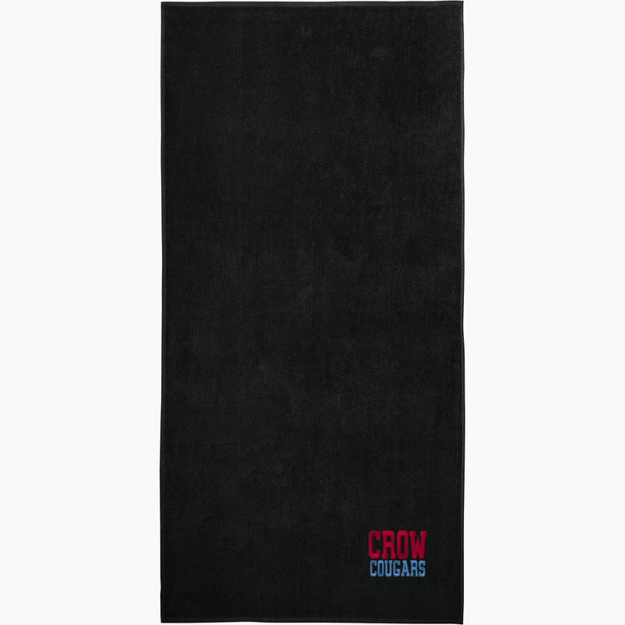 CROW HIGH SCHOOL Cougars Online Store <span class="pdp-name-mascot">CROW COUGARS</span> Port Authority Value Beach Towel