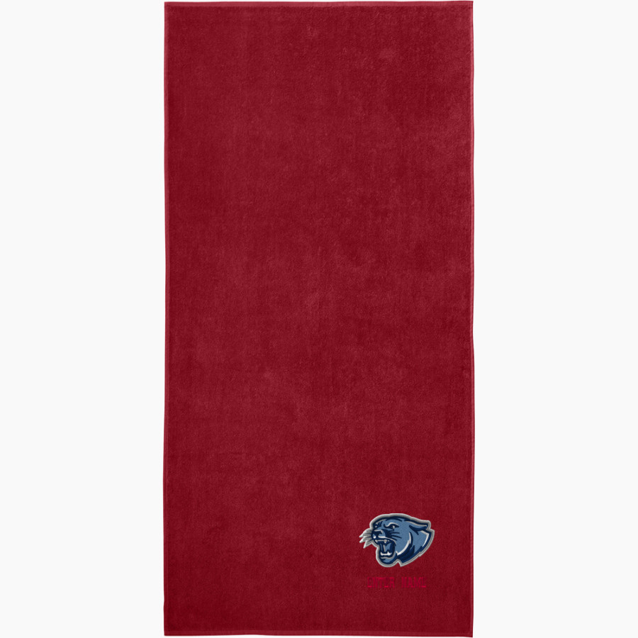 CROW HIGH SCHOOL Cougars Online Store <span class="pdp-name-mascot">CROW COUGARS</span> Port Authority Value Beach Towel