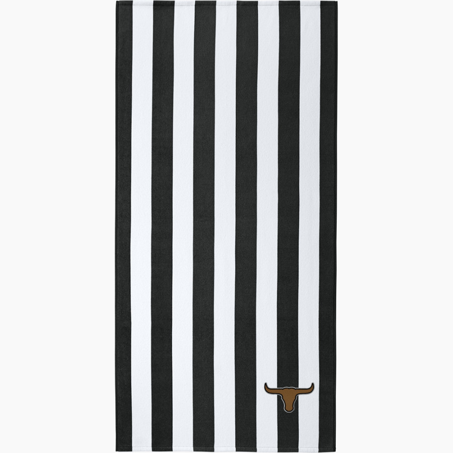 Sycamore Longhorns <span class="pdp-name-mascot">Sycamore Elementary School Longhorns</span> Port Authority Value Cabana Stripe Beach Towel