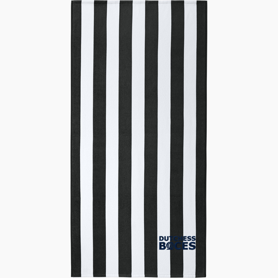 Dutchess BOCES <span class="pdp-name-mascot">Dutchess County BOCES</span> Port Authority Value Cabana Stripe Beach Towel