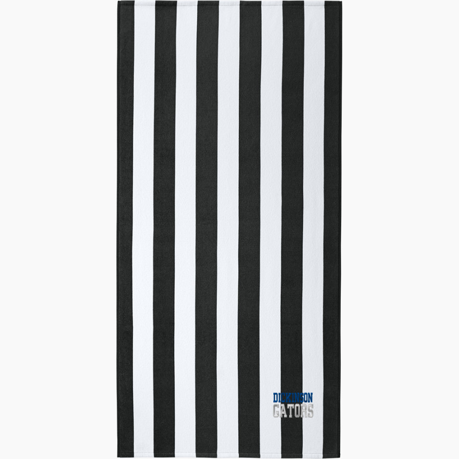 DICKINSON HIGH SCHOOL GATORS <span class="pdp-name-mascot">DICKINSON GATORS</span> Port Authority Value Cabana Stripe Beach Towel