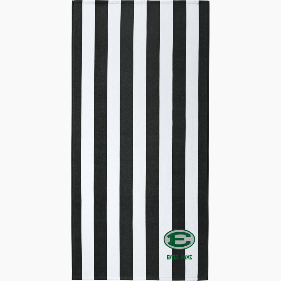 Eastern Alamance Eagles Port Authority Value Cabana Stripe Beach Towel
