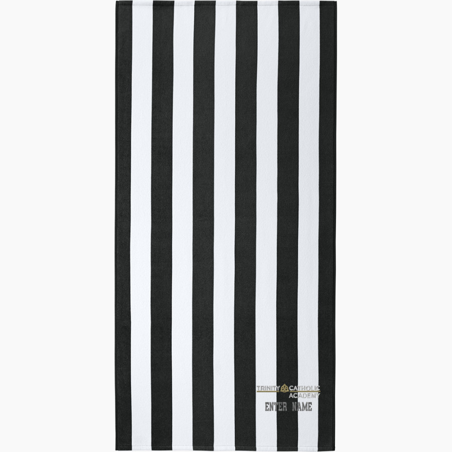 Trinity Catholic Trinity Catholic Port Authority Value Cabana Stripe Beach Towel