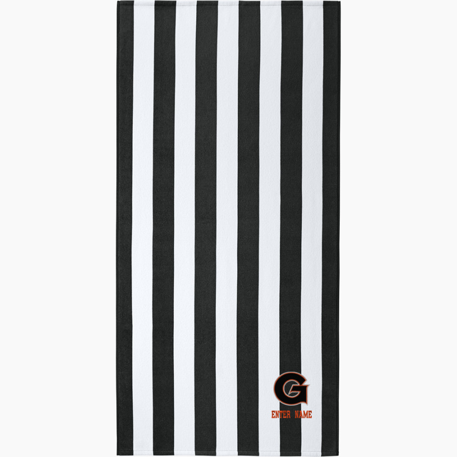 Giltner Hornets <span class="pdp-name-mascot">Giltner Hornets</span> Port Authority Value Cabana Stripe Beach Towel