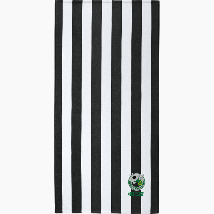 Northeast Hornets Port Authority Value Cabana Stripe Beach Towel