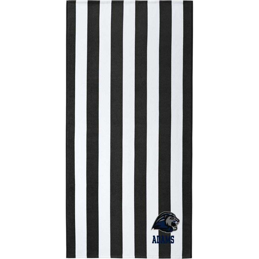 Adams Lions <span class="pdp-name-mascot">Adams Lions</span> Port Authority Value Cabana Stripe Beach Towel