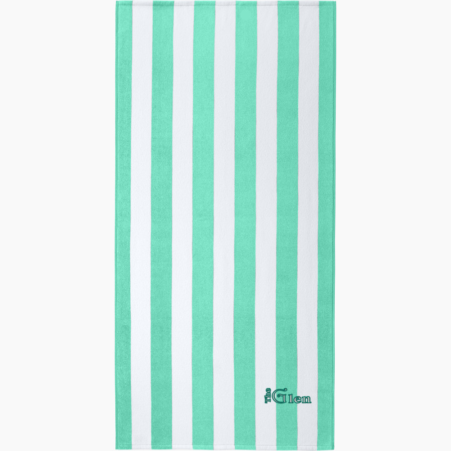 Farmington Glen Aquatic Club Port Authority Value Cabana Stripe Beach Towel