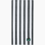 San Domenico Panthers <span class="pdp-name-mascot">San Domenico Panthers</span> Port Authority Value Cabana Stripe Beach Towel Front Thumbnail