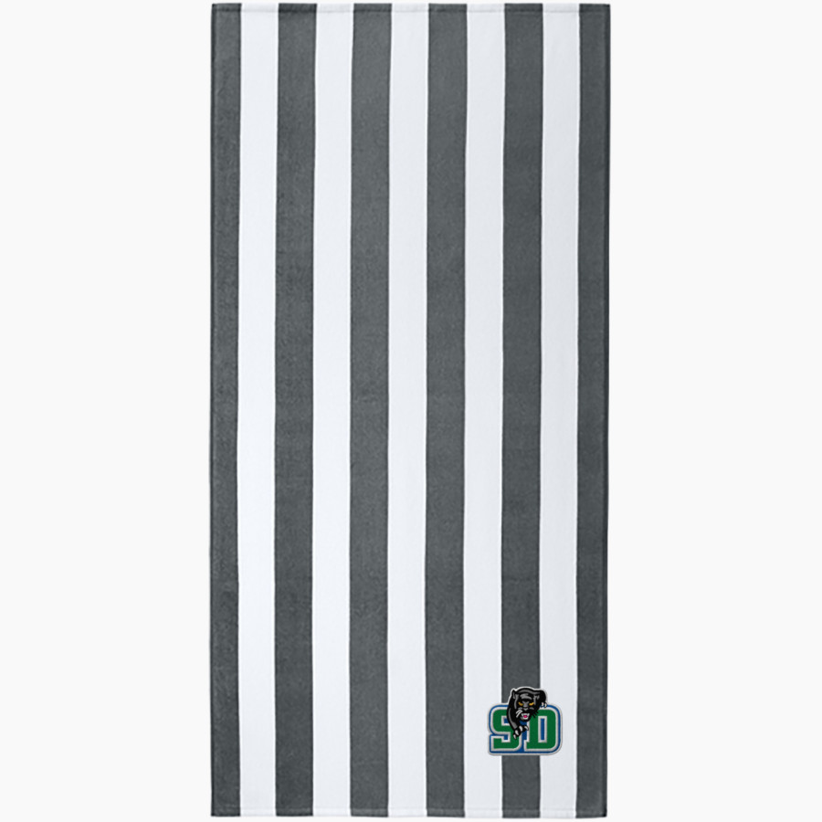 San Domenico Panthers <span class="pdp-name-mascot">San Domenico Panthers</span> Port Authority Value Cabana Stripe Beach Towel