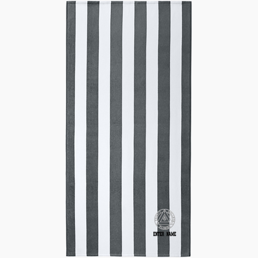 Trinity Tigers <span class="pdp-name-mascot">Trinity College of Florida Tigers</span> Port Authority Value Cabana Stripe Beach Towel