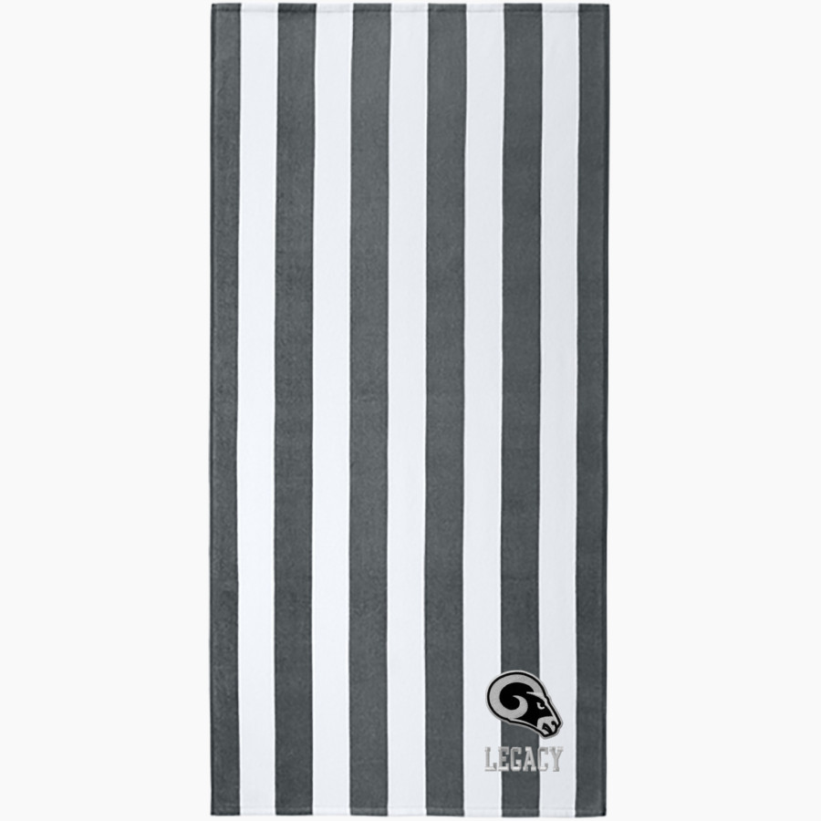 Legacy Rams Port Authority Value Cabana Stripe Beach Towel