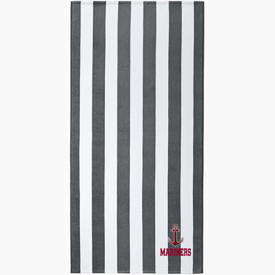 Marston Mariners <span class="pdp-name-mascot">Marston Mariners</span> Port Authority Value Cabana Stripe Beach Towel