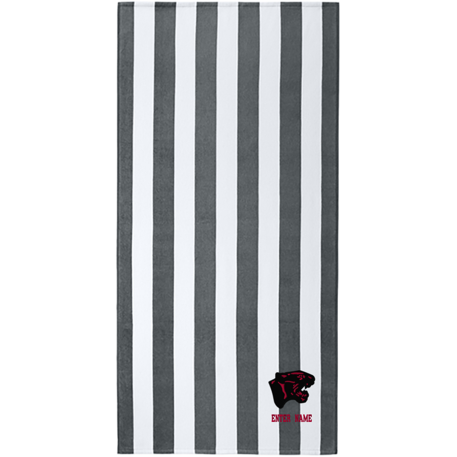The Alternative Center for Excellence Panthers <span class="pdp-name-mascot">The Alternative Center for Excellence Panthers</span> Port Authority Value Cabana Stripe Beach Towel