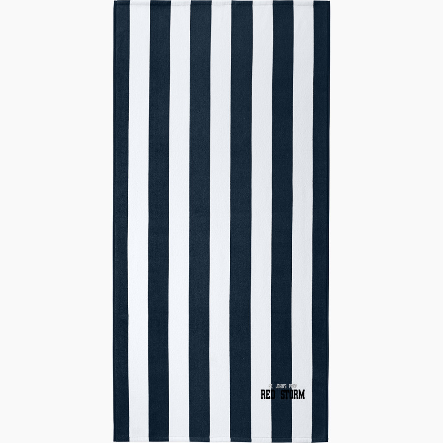 St. John's Prep Red Storm Port Authority Value Cabana Stripe Beach Towel