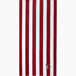 Eleva-Strum Cardinals <span class="pdp-name-mascot">Eleva-Strum Cardinals</span> Port Authority Value Cabana Stripe Beach Towel Front Thumbnail