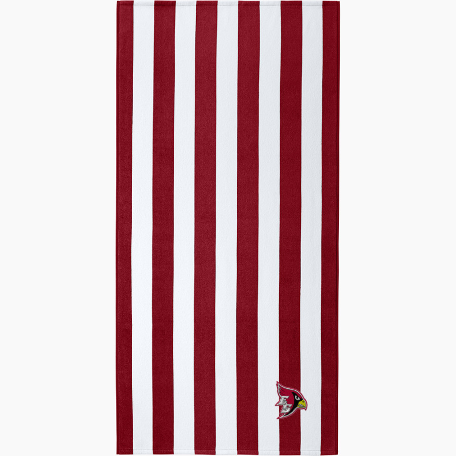 Eleva-Strum Cardinals <span class="pdp-name-mascot">Eleva-Strum Cardinals</span> Port Authority Value Cabana Stripe Beach Towel